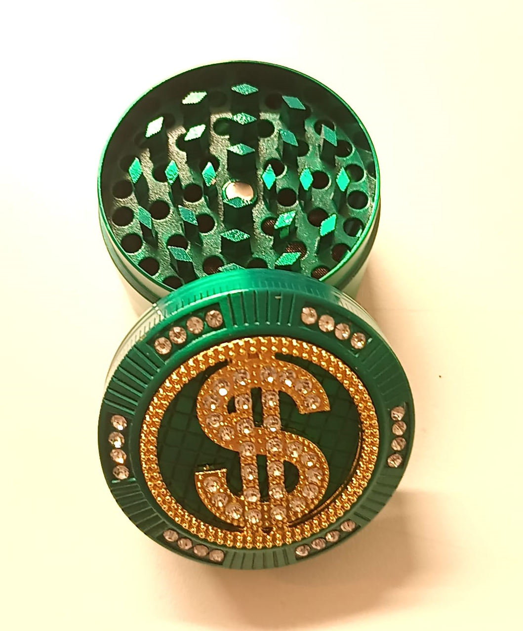 Bling Bling Grinder - 50mm, Doller Grün
