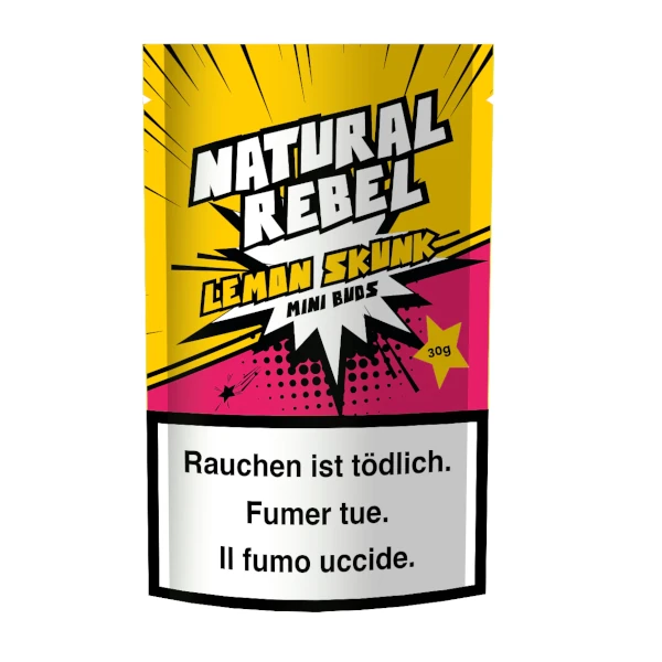 Natural Rebel, Lemon Skunk - mini Buds 30g Natural Rebel, Lemon Skunk - mini Buds 30g